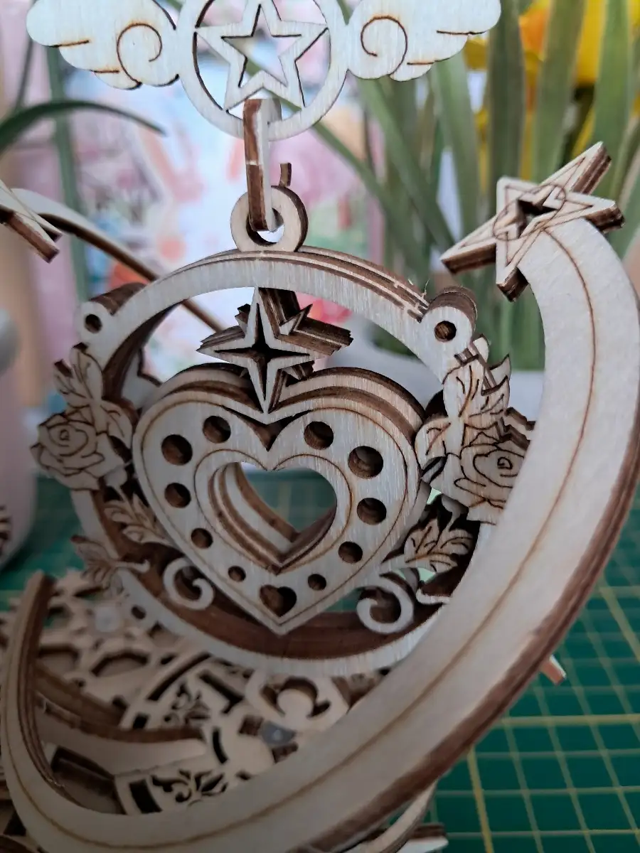 Boîte à musique Lune et fleur